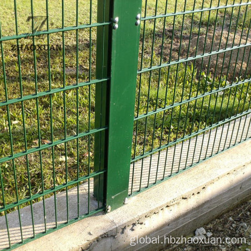 Wire Mesh Fencing High Security 6/5/6 Double Wire Fence Factory